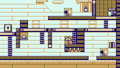Thumbnail for a map of Stage 3 3-7 for the Game Boy game Donkey Kong.