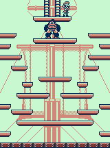 Thumbnail for a map of Stage 3 3-8 for the Game Boy game Donkey Kong.