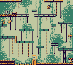 Thumbnail for a map of Stage 4 4-10 for the Game Boy game Donkey Kong.
