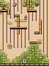 Thumbnail for a map of Stage 4 4-5 for the Game Boy game Donkey Kong.