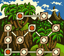 Thumbnail for a map of Stage 4 (Jungle) for the Game Boy game Donkey Kong.