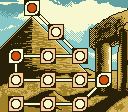 Thumbnail for a map of Stage 5 (Desert) for the Game Boy game Donkey Kong.