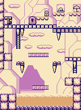 Thumbnail for a map of Stage 7 7-10 for the Game Boy game Donkey Kong.