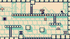 Thumbnail for a map of Stage 7 7-3 for the Game Boy game Donkey Kong.