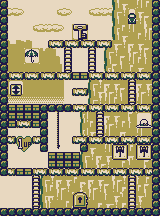 Thumbnail for a map of Stage 8 8-5 for the Game Boy game Donkey Kong.