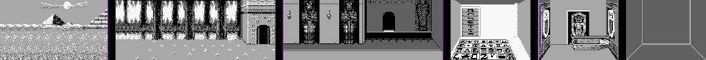 Thumbnail for a map of Mission 5: Egypt for the Game Boy game Double Dragon 3.