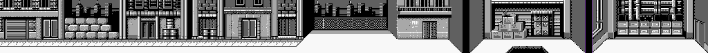 Thumbnail for a map of Mission 1 for the Game Boy game Double Dragon.