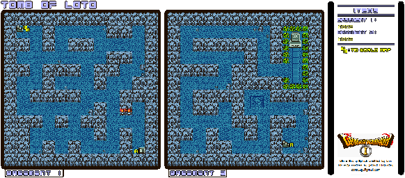 Thumbnail for a map of Dragon Warrior I Tomb Of Loto for the Game Boy game Dragon Warrior I & II.