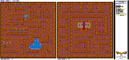 Thumbnail for a map of Dragon Warrior I Western Cave for the Game Boy game Dragon Warrior I & II.