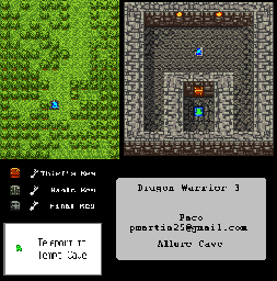 Thumbnail for a map of Allure Cave for the Game Boy game Dragon Warrior III.