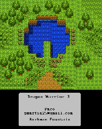 Thumbnail for a map of Aurheas Fountain for the Game Boy game Dragon Warrior III.
