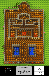 Thumbnail for a map of Castle Of The Dragon Queen for the Game Boy game Dragon Warrior III.