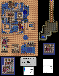 Thumbnail for a map of Domdora for the Game Boy game Dragon Warrior III.