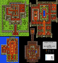 Thumbnail for a map of Edinbear for the Game Boy game Dragon Warrior III.