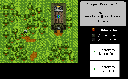 Thumbnail for a map of Forest for the Game Boy game Dragon Warrior III.