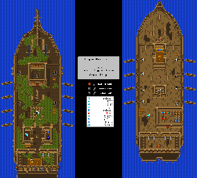 Thumbnail for a map of Ghost Ship for the Game Boy game Dragon Warrior III.
