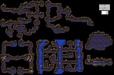 Thumbnail for a map of Gondo Cave for the Game Boy game Dragon Warrior III.