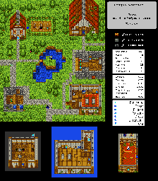 Thumbnail for a map of Kazave for the Game Boy game Dragon Warrior III.