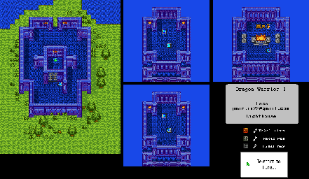 Thumbnail for a map of Lighthouse for the Game Boy game Dragon Warrior III.