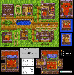 Thumbnail for a map of New Town Final Phase for the Game Boy game Dragon Warrior III.