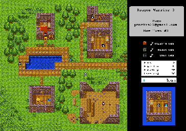 Thumbnail for a map of New Town Phase 3 for the Game Boy game Dragon Warrior III.