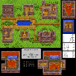 Thumbnail for a map of New Town Phase 4 for the Game Boy game Dragon Warrior III.