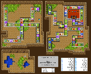 Thumbnail for a map of Pachisi Track 3 for the Game Boy game Dragon Warrior III.