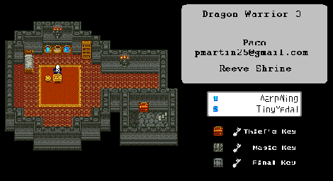 Thumbnail for a map of Reeve Cave for the Game Boy game Dragon Warrior III.