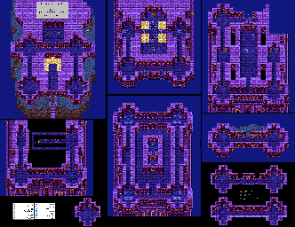 Thumbnail for a map of Rubiss Tower for the Game Boy game Dragon Warrior III.
