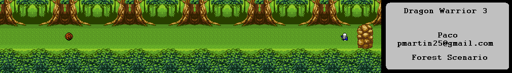 Thumbnail for a map of Scenario Forest Scenario for the Game Boy game Dragon Warrior III.