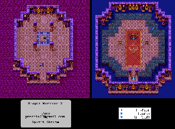 Thumbnail for a map of Spirit Shrine for the Game Boy game Dragon Warrior III.