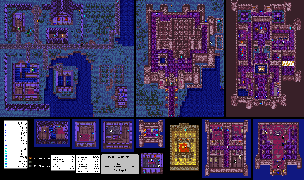 Thumbnail for a map of Tantegel for the Game Boy game Dragon Warrior III.