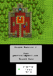 Thumbnail for a map of Travel Gate for the Game Boy game Dragon Warrior III.
