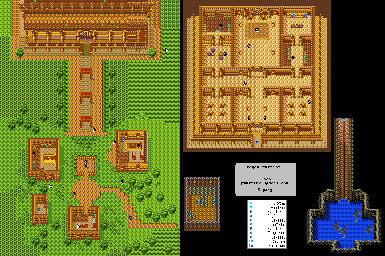 Thumbnail for a map of Zipangu for the Game Boy game Dragon Warrior III.