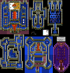 Thumbnail for a map of Zoma Castle for the Game Boy game Dragon Warrior III.