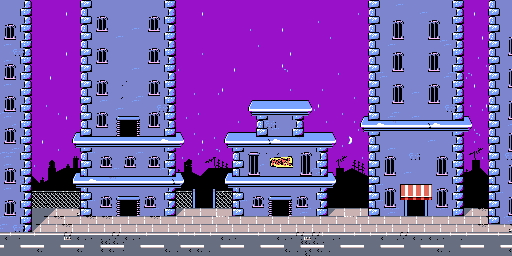 Thumbnail for a map of City 1 for the Game Boy game Earthworm Jim: Menace 2 The Galaxy.