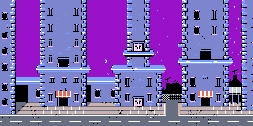 Thumbnail for a map of City 4 for the Game Boy game Earthworm Jim: Menace 2 The Galaxy.