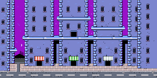 Thumbnail for a map of City 5 for the Game Boy game Earthworm Jim: Menace 2 The Galaxy.