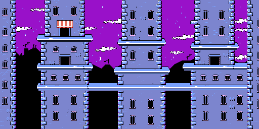 Thumbnail for a map of City 6 for the Game Boy game Earthworm Jim: Menace 2 The Galaxy.