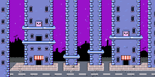 Thumbnail for a map of City 7 for the Game Boy game Earthworm Jim: Menace 2 The Galaxy.