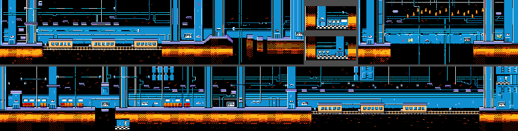 Thumbnail for a map of Subway for the Game Boy game Earthworm Jim: Menace 2 The Galaxy.