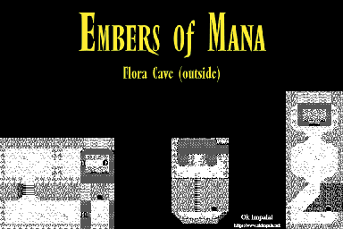 Thumbnail for a map of Flora Cave Outside for the Game Boy game Embers of Mana.