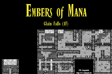 Thumbnail for a map of Glain Falls First Floor for the Game Boy game Embers of Mana.