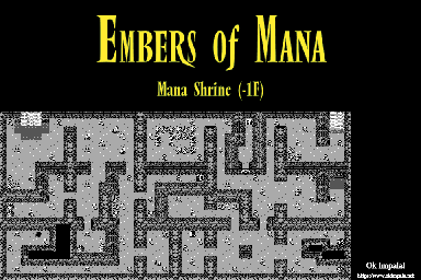 Thumbnail for a map of Mana Shrine Basement Floor 1 for the Game Boy game Embers of Mana.