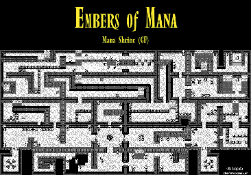 Thumbnail for a map of Mana Shrine Ground Floor for the Game Boy game Embers of Mana.