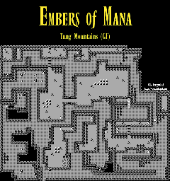 Thumbnail for a map of Tung Mountains Ground Floor for the Game Boy game Embers of Mana.