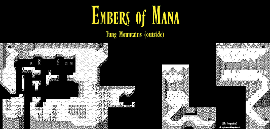 Thumbnail for a map of Tung Mountains Outside for the Game Boy game Embers of Mana.