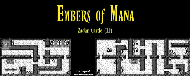 Thumbnail for a map of Zadar Castle First Floor for the Game Boy game Embers of Mana.