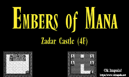 Thumbnail for a map of Zadar Castle Fourth Floor for the Game Boy game Embers of Mana.