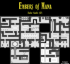 Thumbnail for a map of Zadar Castle Ground Floor for the Game Boy game Embers of Mana.